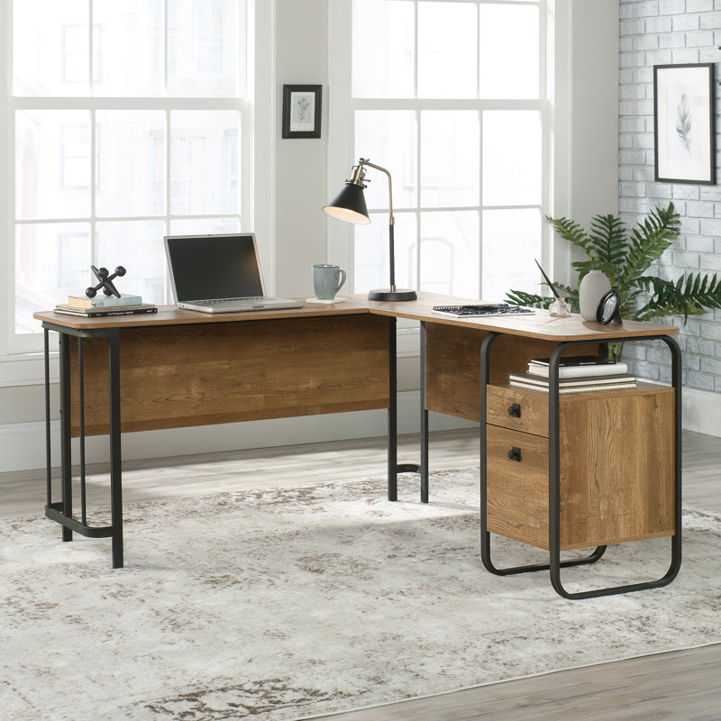 Loon Peak® Mcclanahan LShape Executive Desks with Hutch & Reviews